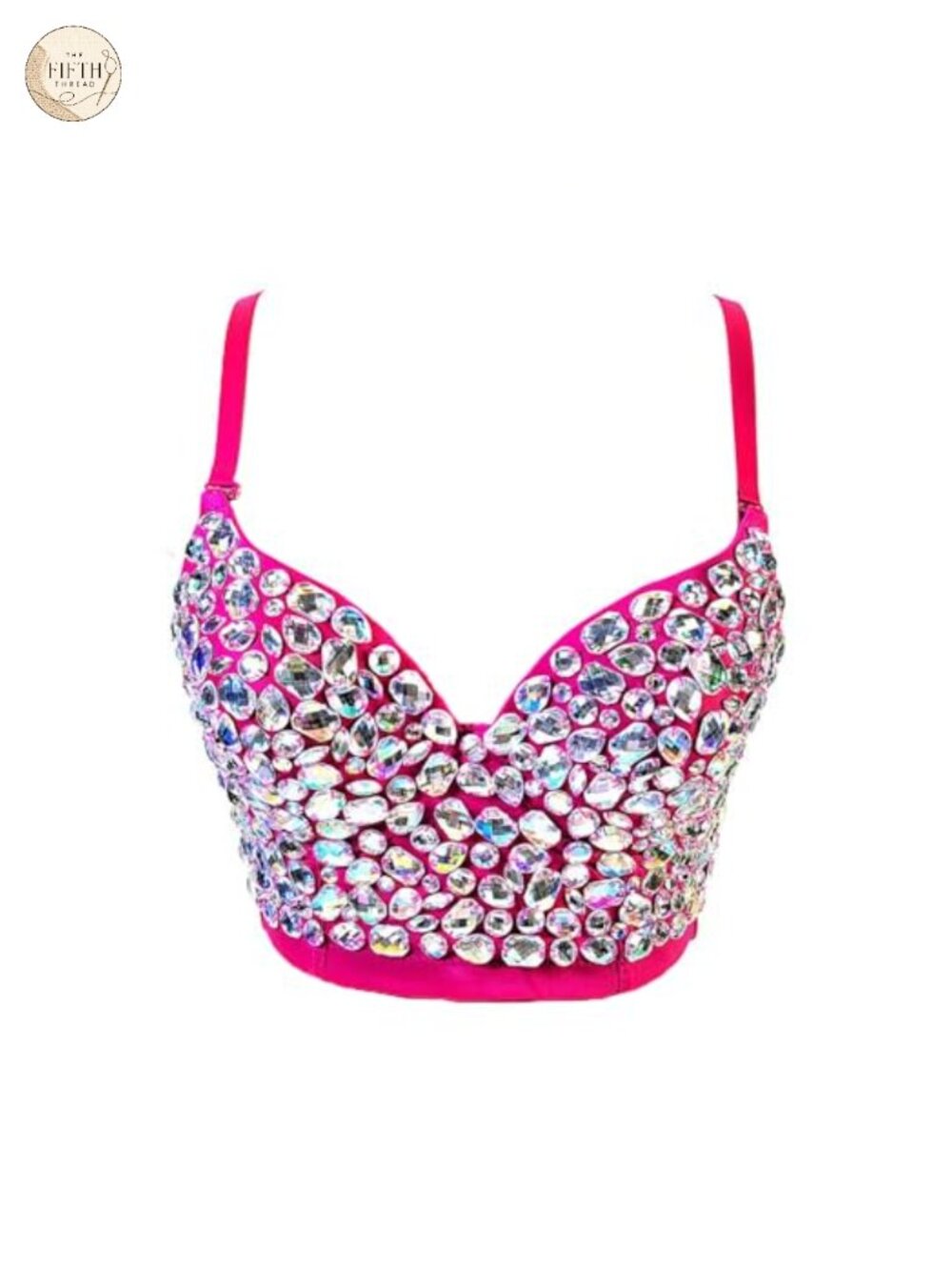 Bustier Crop Top Corset Push Up Rhinestone Party Vest Camisole
